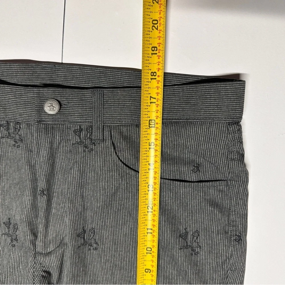 Men’s Cocktail Print Striped Penguin Shorts Size 32 Casual Summer Party Cruise - Picture 9 of 13